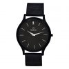 Black Dial & Silver Chain Watch For Men